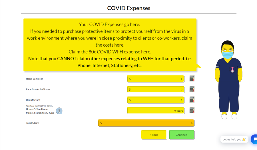 Gotax has a simple and easy COVID expense page, making claiming COVID expenses on your income tax return a breeze.